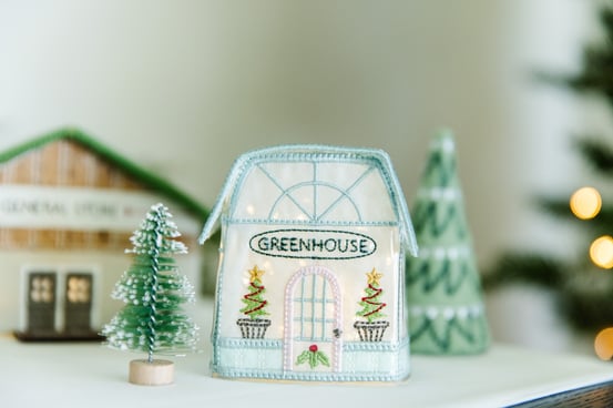 machine embroidery - greenhouse