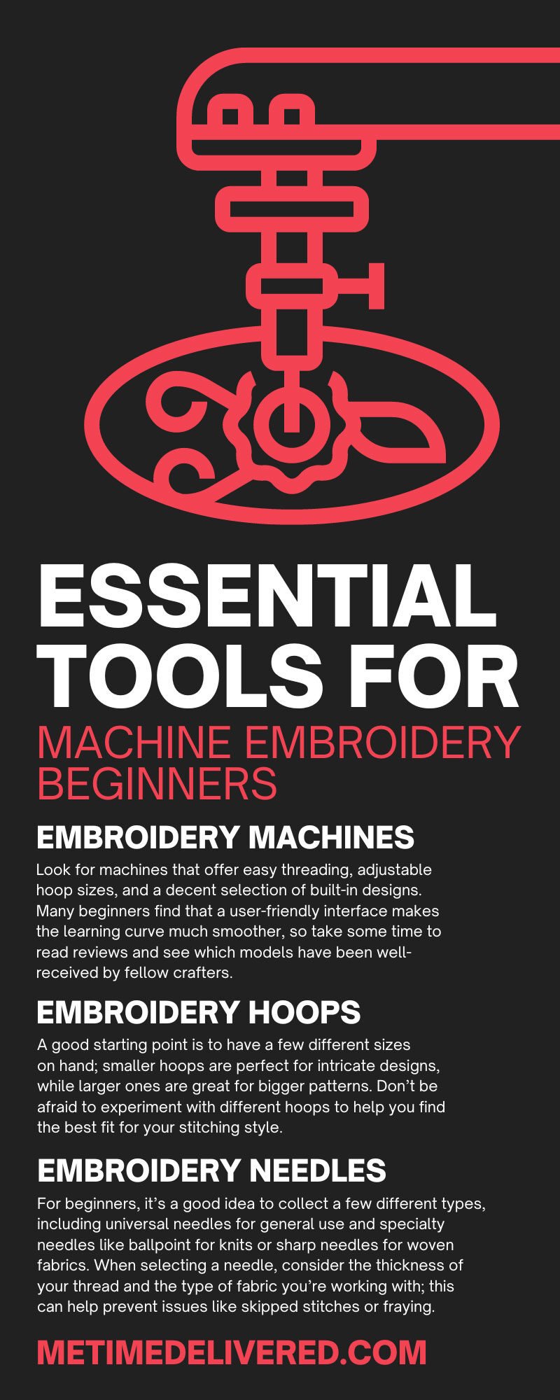 Essential Tools for Machine Embroidery Beginners